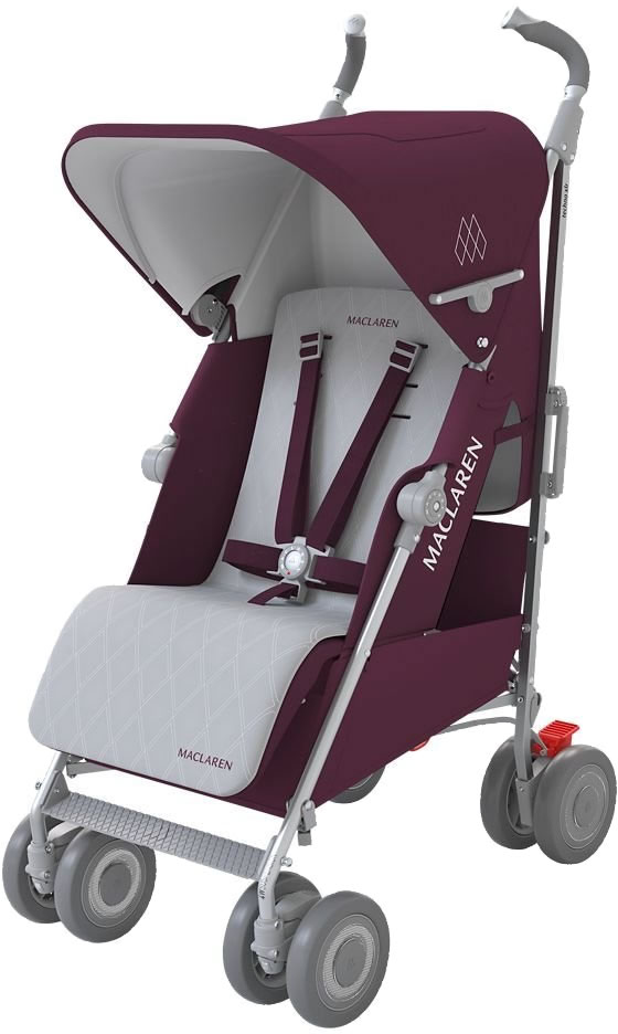 Maclaren 2016/2017 Techno XLR Stroller Plum/Silver