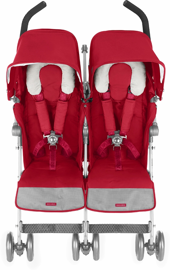 Maclaren Twin Techno Double Stroller Persian Rose