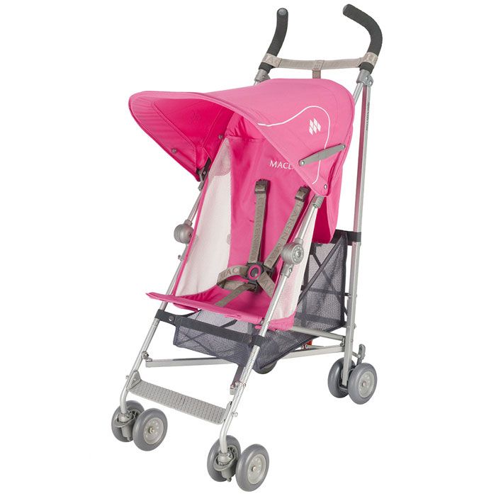 Maclaren Volo Stroller Carmine Rose with Carmine Rose Hood