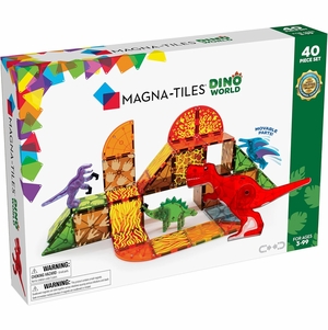 Magna-Tiles Dino World, 40-Piece Set