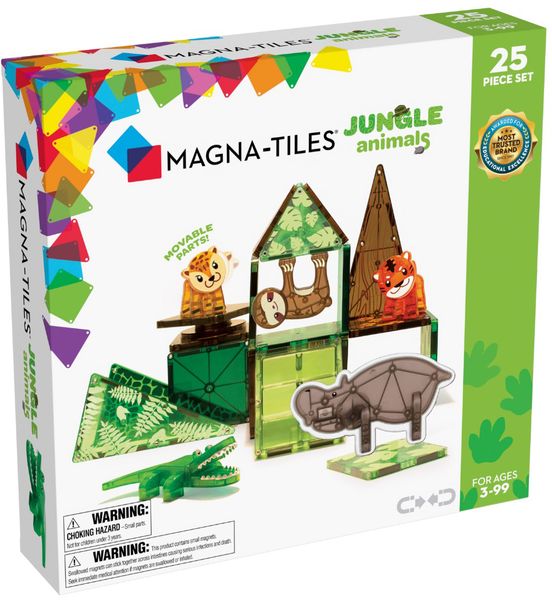 Magna-Tiles Jungle Animals, 25-Piece Set
