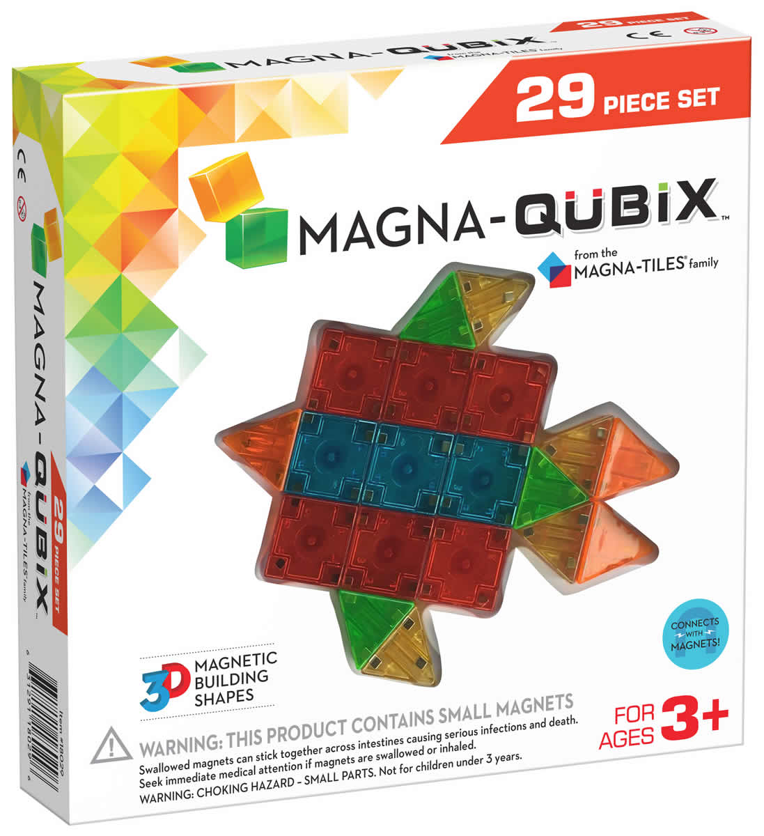 Magna-Tiles Magna-Qubix 3D Magnetic Building Blocks