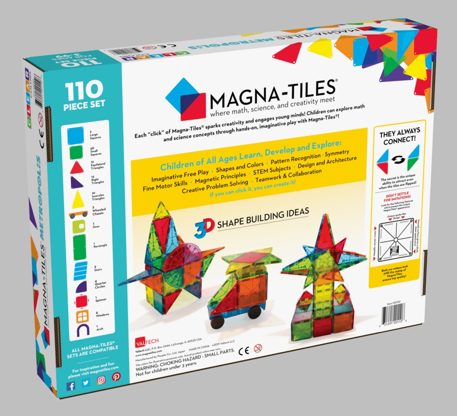 MagnaTiles Metropolis 110Piece Set