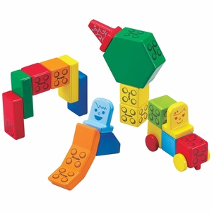 Magna-Tiles People Blocks, Solid Colors - 31 Piece Set