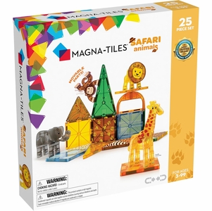 Magna-Tiles Safari Animals, 25-Piece Set