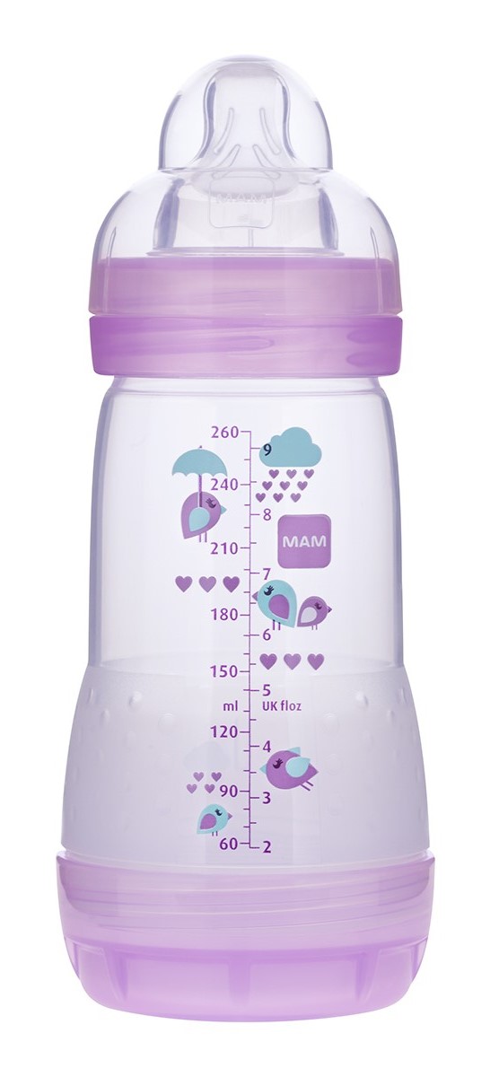 MAM Baby AntiColic Bottle, 9oz Girl