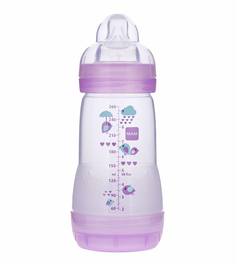 MAM Baby AntiColic Bottle, 9oz Girl