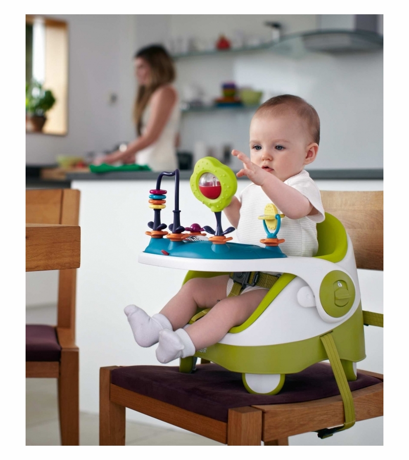 Mamas & Papas Baby Bud Portable Booster Chair & Activity Tray Lime