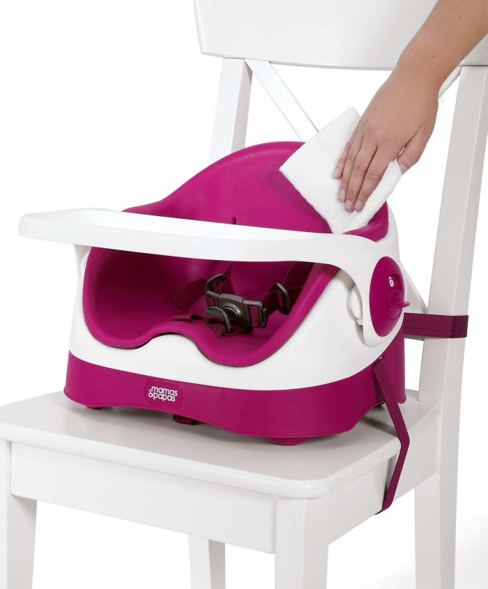 Mamas & Papas Baby Bud Portable Booster Chair Raspberry