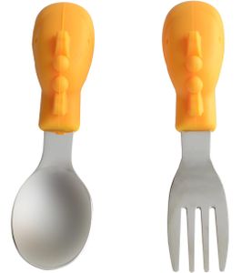 Marcus & Marcus Palm Grasp Spoon & Fork Set Lola the Giraffe