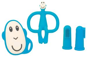 Matchstick Monkey Teething Starter Set - Blue