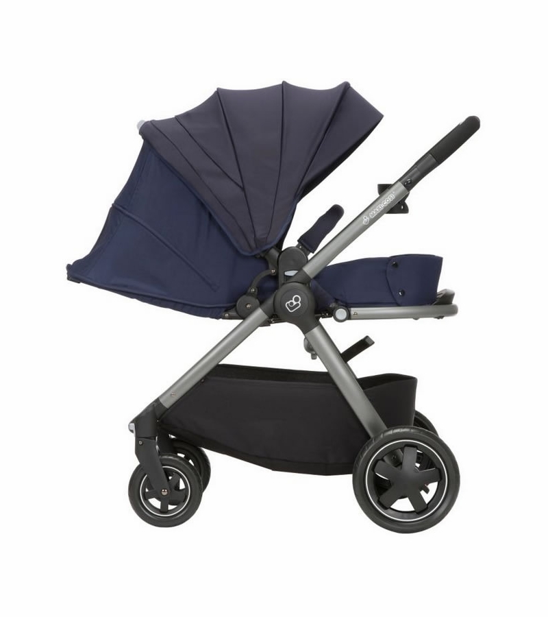 MaxiCosi Adorra Travel System Charcoal/Brilliant Blue