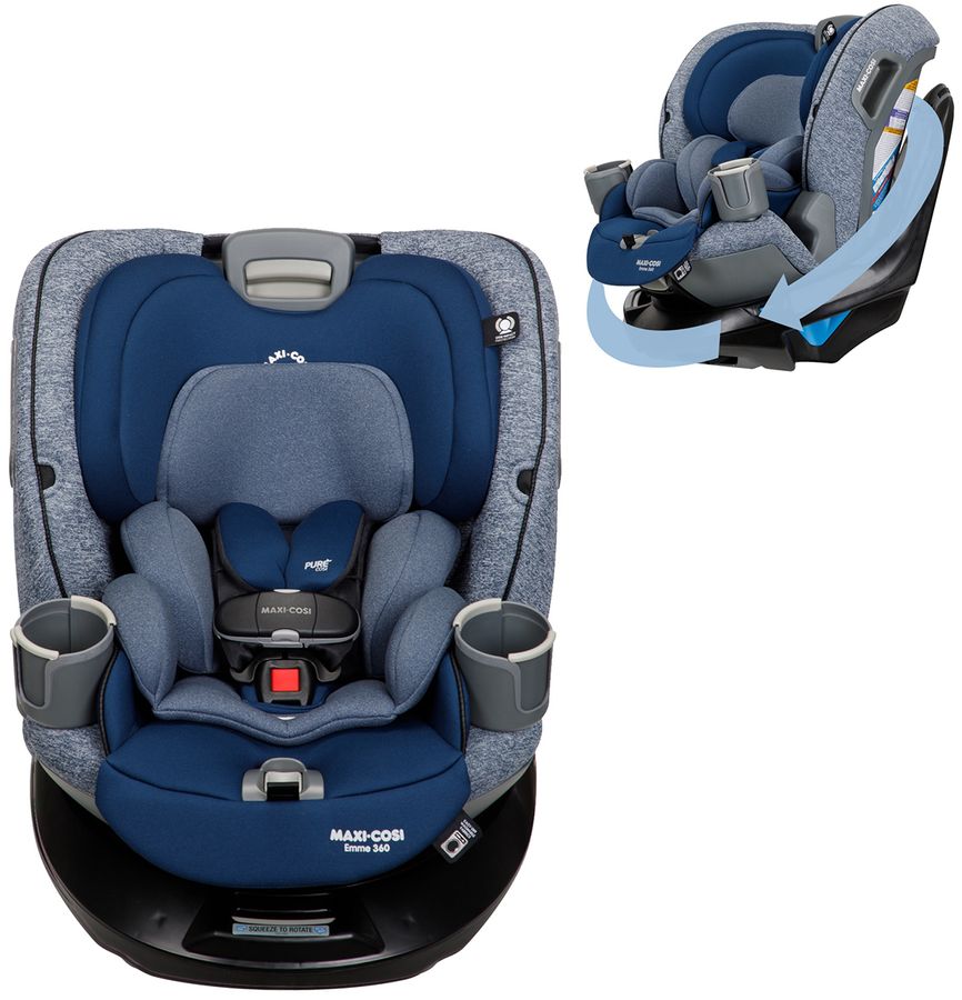 MaxiCosi Emme 360 Rotating AllinOne Convertible Car Seat Navy Wonder
