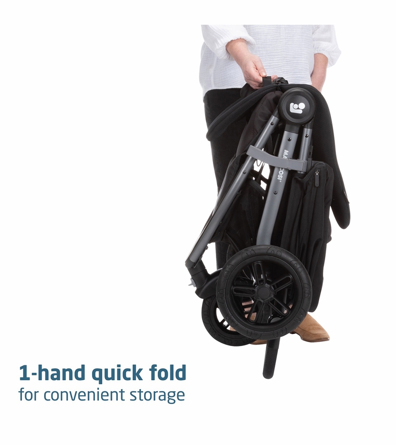 MaxiCosi Gia XP Luxe 3Wheel Travel System Midnight Black