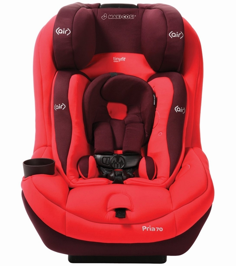 Maxi Cosi Pria 70 Convertible Car Seat with Tiny Fit Intense Red