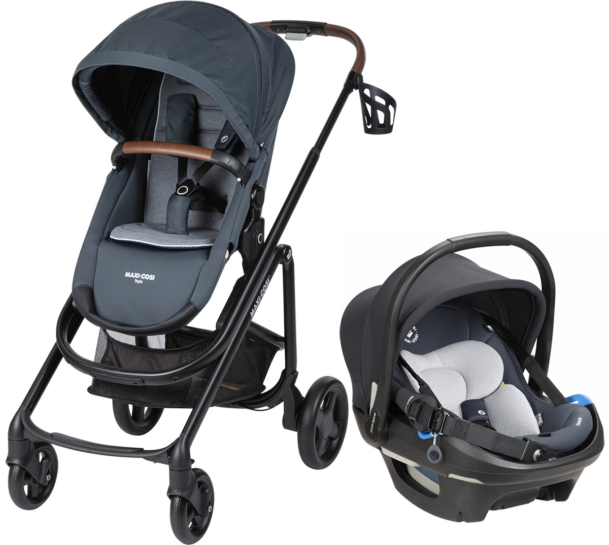 MaxiCosi Tayla + Coral XP Travel System Essential Graphite