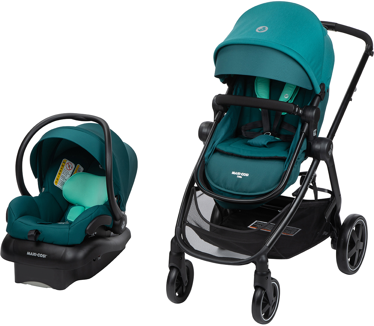 MaxiCosi Zelia 2 Travel System Spring Meadow
