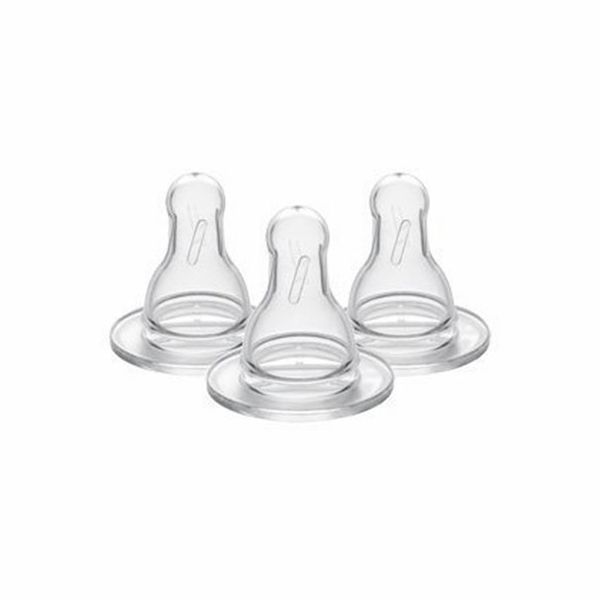 Medela Medium-Flow Wide Base Nipples 3-Pack