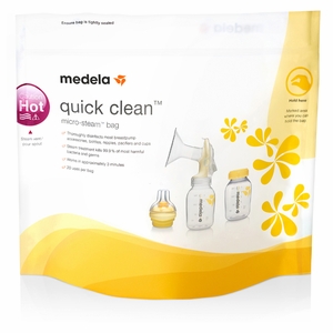Medela Quick Clean Micro-Steam Bags, 5ct