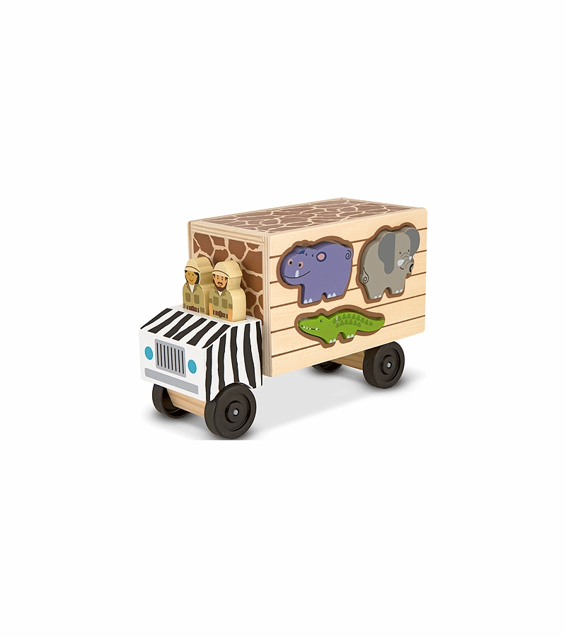 Melissa & Doug Animal Rescue Shape Sorter Truck