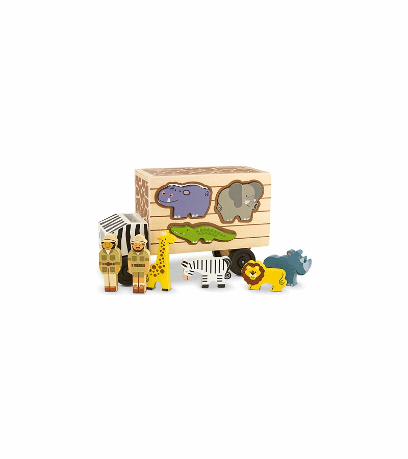 Melissa & Doug Animal Rescue Shape Sorter Truck