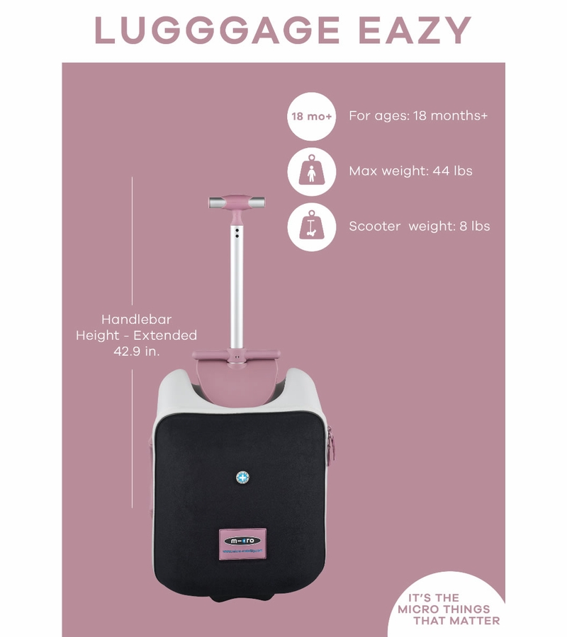 Micro Kickboard Luggage Eazy Cool Berry