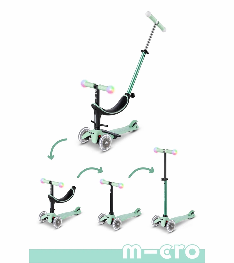 Micro Kickboard Micro Mini2Grow Magic LED Scooter Pink