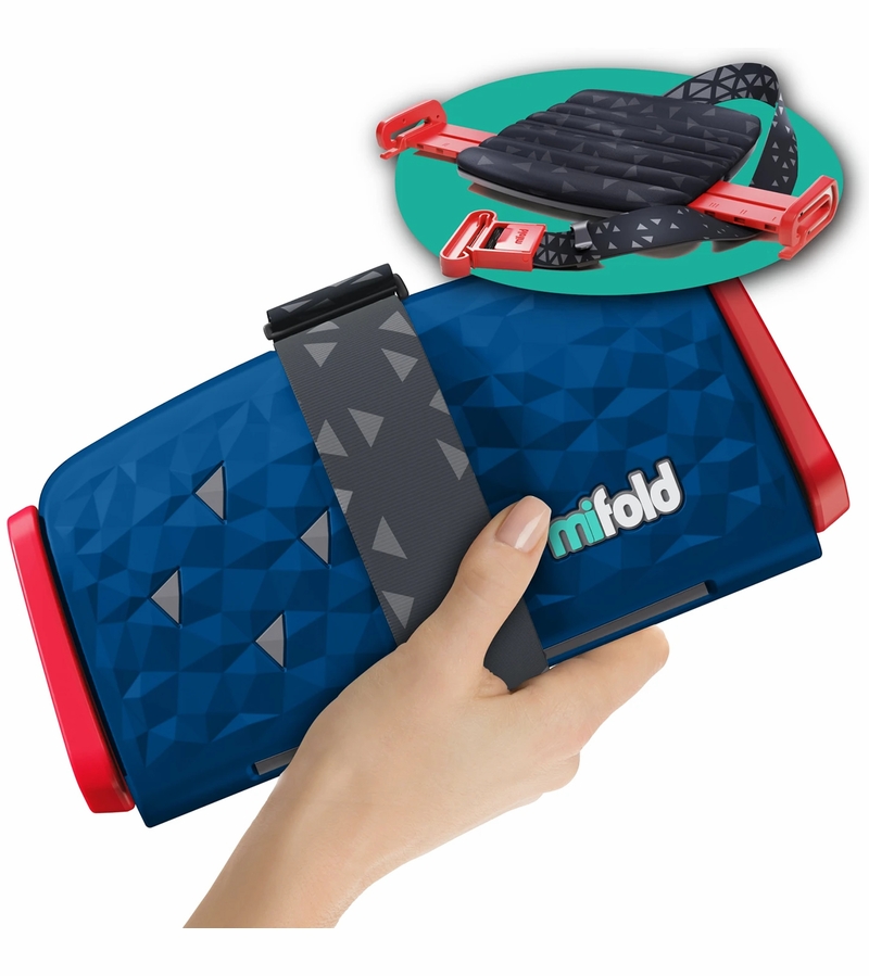 Mifold Comfort GrabandGo Backless Belt Positioning Booster Car Seat