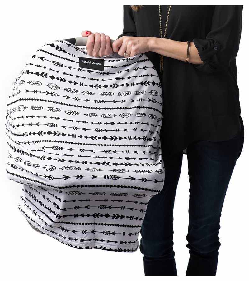 Milk Snob Infant Car Seat & Nursing Cover Arrows