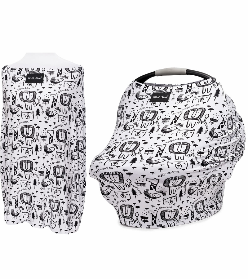 Milk Snob Infant Car Seat & Nursing Cover Wee Safari
