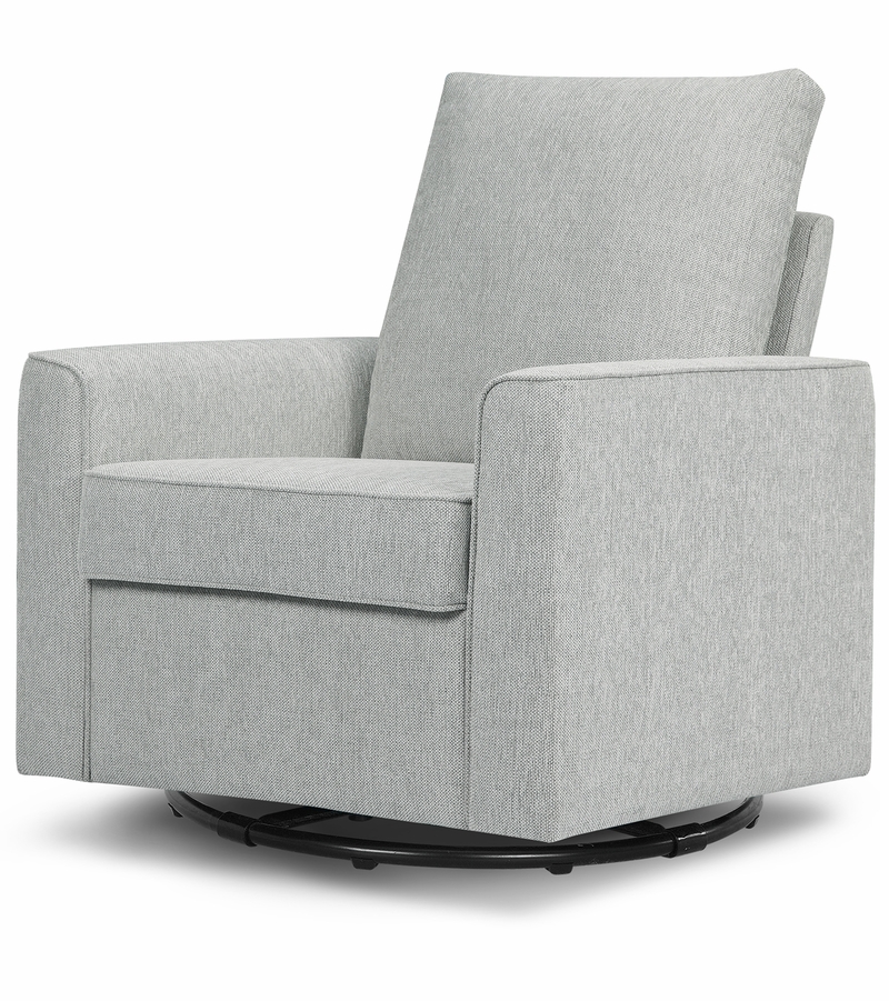 Million Dollar Baby Alden Swivel Glider Feather Grey Weave