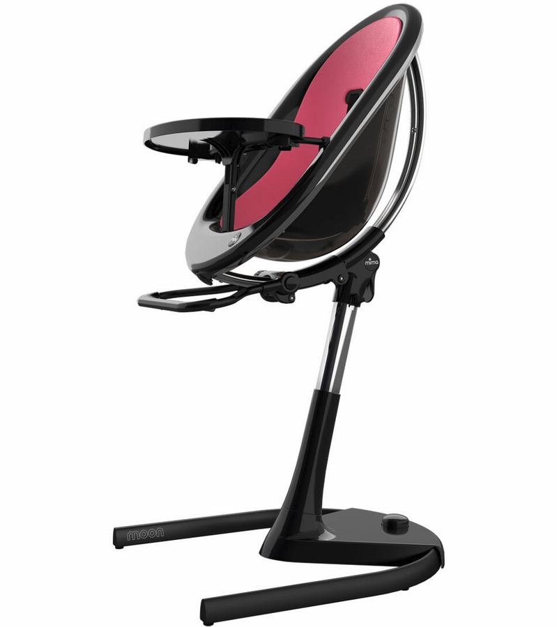 Mima Moon 2G High Chair Black / Fuchsia