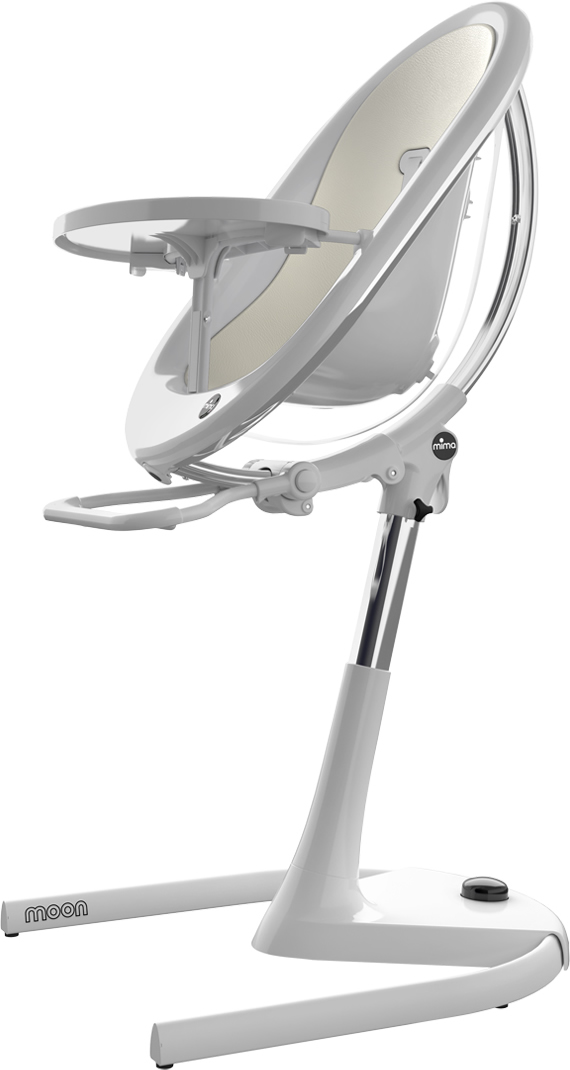 Mima Moon High Chair - White / Snow White