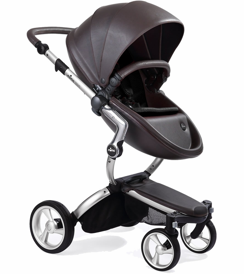 Mima Xari Complete Stroller, Silver Chocolate Brown / Black