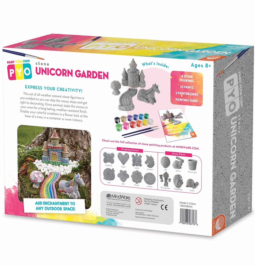 MindWare Paint Your Own Stone Unicorn Garden