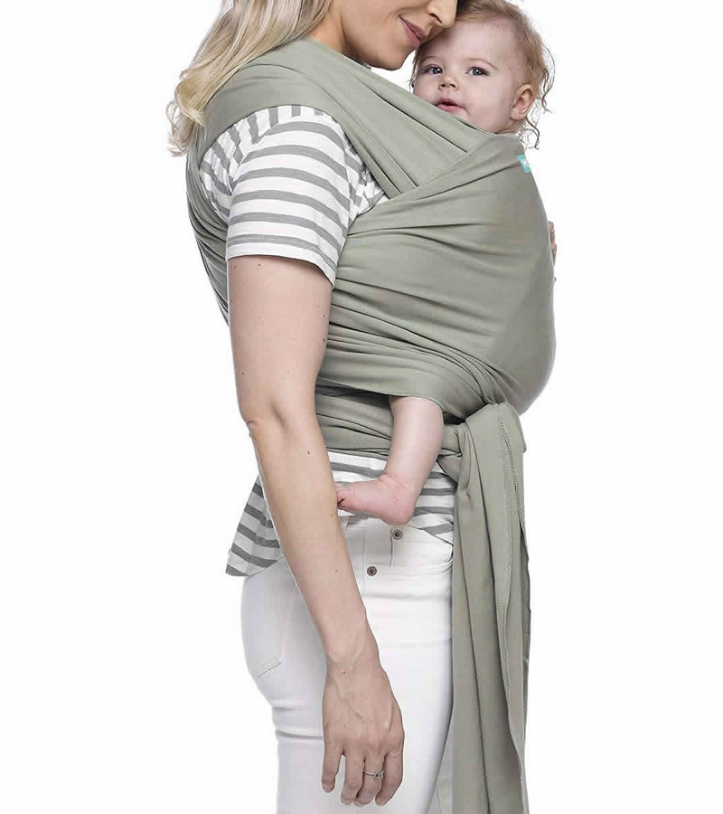 Moby Classic Cotton Wrap Baby Carrier Pear