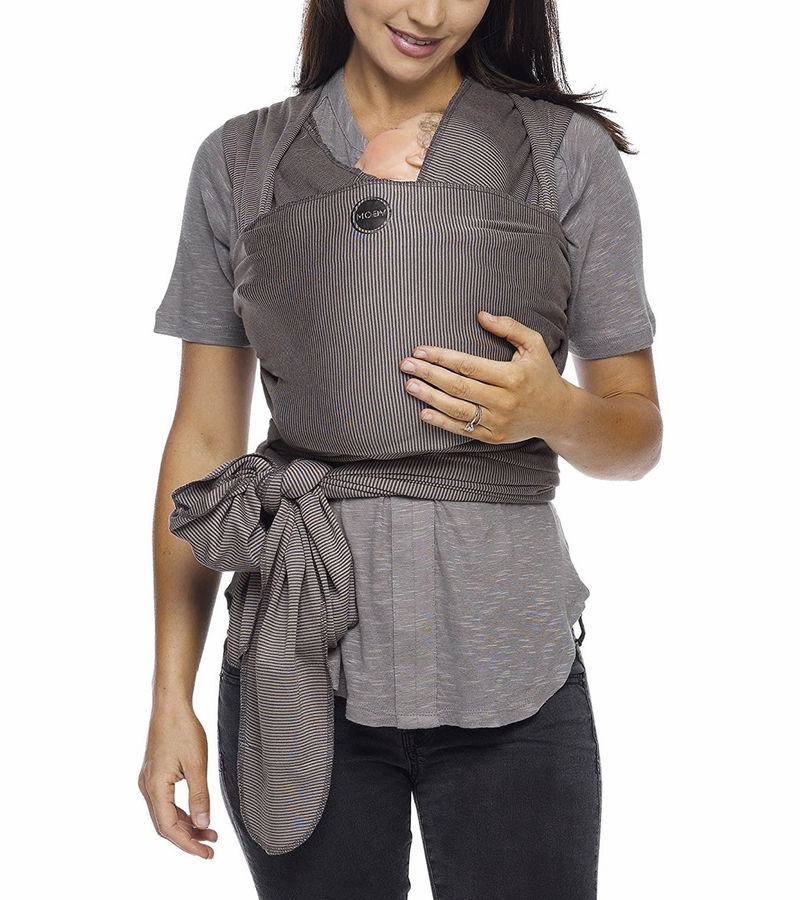Moby Evolution Wrap Carrier Grey Stripes
