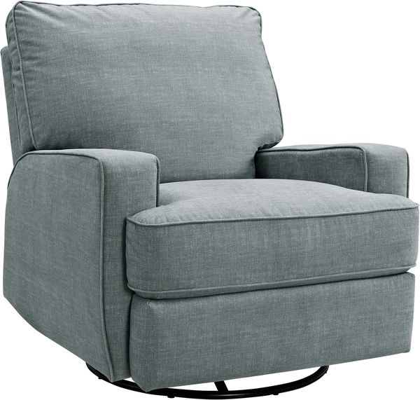 Bertini Oakley Swivel Gliding Recliner Gray