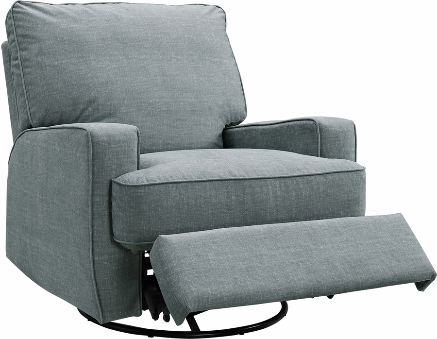 Bertini Oakley Swivel Gliding Recliner Gray