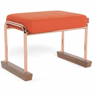Monte Design Jackson Ottoman - Copper / Orange