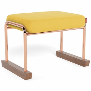Monte Design Jackson Ottoman - Copper / Yellow