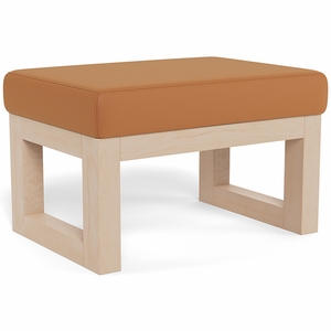 Monte Design Joya Ottoman - Clear Maple / Tan Enviroleather