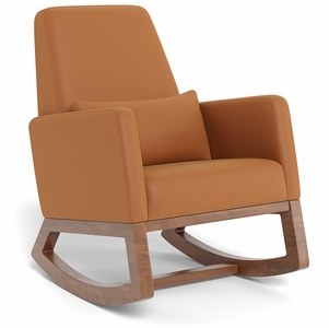 Monte Design Joya Rocker - Walnut Base / Tan Enviroleather Fabric