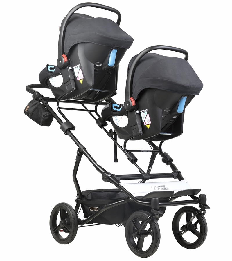 Mountain Buggy Duet Luxury Stroller Herringbone