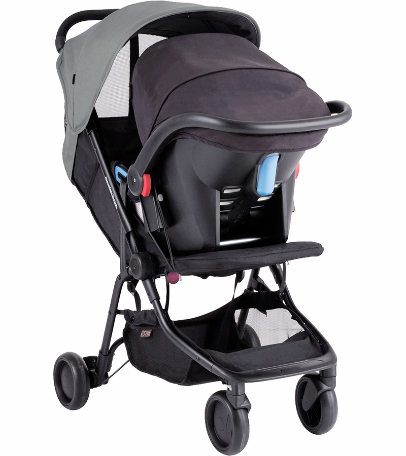 Mountain Buggy Nano Travel Compact Stroller Silver (Albee Exclusive)