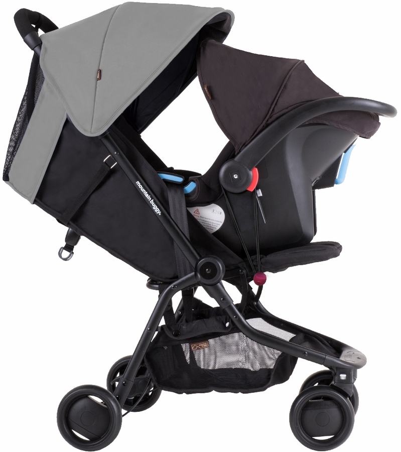 Mountain Buggy Nano Travel Compact Stroller Silver (Albee Exclusive)