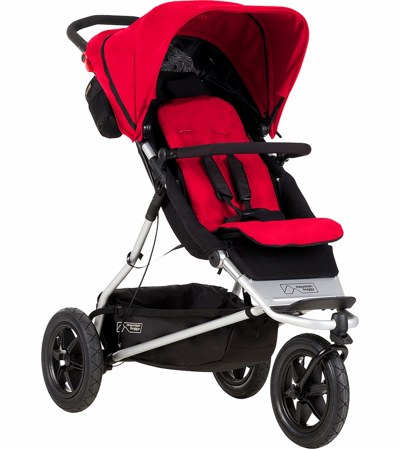 Mountain Buggy Plus One Double Stroller Berry