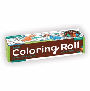 Mudpuppy Mini Coloring Roll - Mighty Dinosaurs