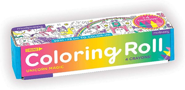 Mudpuppy Mini Coloring Roll - Unicorn Magic