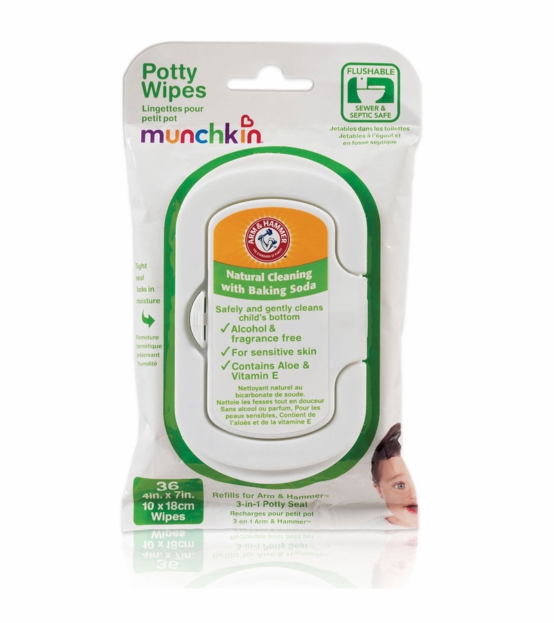 Munchkin Arm & Hammer Potty Wipes 36pk